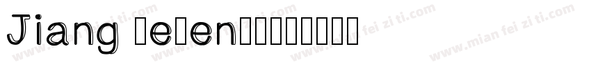 Jiang resents字体转换